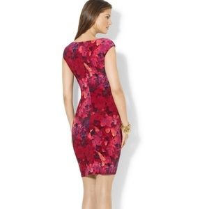 Ralph Lauren essential floral dress red size 4